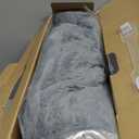 Heated Blanket Electric Blanket,Cozy Faux Rabbit Fur & Soft Flannel Warm Heater Throw Blanket with 5 Fast Heating Levels &10Hours Auto-Off Over-Heat Protection50" x 60" (Grey)