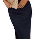 PRETTYGARDEN Women's Summer Bodycon Maxi Tube Dress Ribbed Strapless Side Slit Long Going Out Casual Elegant Party Dresses M