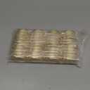 40 Pcs Stainless Steel Napkin Rings Metal Napkin Ring Holders Easter Modern Serviette Buckles Metallic Adornment for Spring Table Kitchen Dinner Party Wedding(Matte Gold Semicircle)