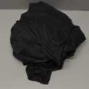 FreshCulture Elastic Wrap Around Bed Skirt - Easy Fit with 15-Inch Tailored Drop, Hotel Quality Dust Ruffle for Full Size Bed (Black)