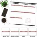 Small Desk Calendar 2026 January 2026 - December 2026 Standing Calendar 8" x 6"