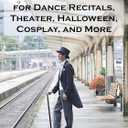 Morph Adult Costume Accessory Plastic Tuxedo Dance Recital Parade Walking Cane Handheld Prop Staff 44 Inches, Black