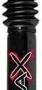 SkyjackerShock, Black Max, Twintube, 0 to 2 in Lift, Steel, Black Paint, Front, Various Applications, Each