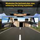 3Pcs Car Rear View Mirror and Blind Spot Side Mirror Set,12" Universal Rearview Mirrors Extra Big Wide Angle Rearview Mirrors Car Inside Mirror for SUV, Vans, Trucks