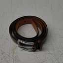 Fabio Valenti Genuine Leather Dress Belts For Men - Mens Belt For Suits, Jeans, Uniform With Single Prong Buckle (38waist 36-37, Burnt Umber)