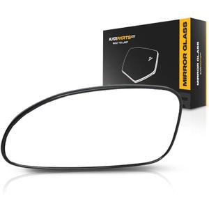 For Buick Lesabre 2000 01 02 03 04 2005 Mirror Glass Driver Side | Heated | w/Backing Plate | Flat Glass Type | Replacement For 88986372, 12482399