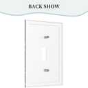 Light Switch Covers 1 Toggle Boho Wild Flowers Herbs Floral Single Toggle Wall Plate Decorative Switchcover Electrical Switchplate For Country Bathroom Bedroom Decor(2 Pack)