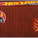 Hot Wheels Premium Toy Cars & Trucks, Lions Roar Container Set with 5 Die-Cast 1:64 Scale Drag Racing Vehicles in Collectable Display Container