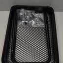 3 Tier Rolling Cart, Metal Utility Cart with 4 Hooks, Rolling Storage Cart on Wheels, Small Organizer Cart for Nursery, Kitchen, Living Room, Bathroom, Black