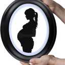 2Pack 5x7 Oval Picture Frame Black Oval Photo Frame Wall Hanging Picture Frames for Home Gallery Wedding