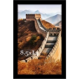 Picrit 8.5 x 14 Frame, Photo Frame for Wall Mounting Display, Black