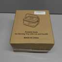 Divided Chilled Serving Tray for Parties,Ice Chilled Party Platter,Ice Serving Bowl with Lid and Handle,Charcuterie Serving Board,Cold Dish Dip for Fruit Seafood Vegetable Shrimp Cocktail Appetizer... (White)