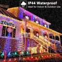 BrizLabs Smart Christmas Lights, 196.8FT 600 LED Color Changing Christmas Lights with APP/Voice Control, Warm White Multicolor Xmas Fairy Lights Music Sync Tree Lights Dimmable for Indoor Outdoor Home