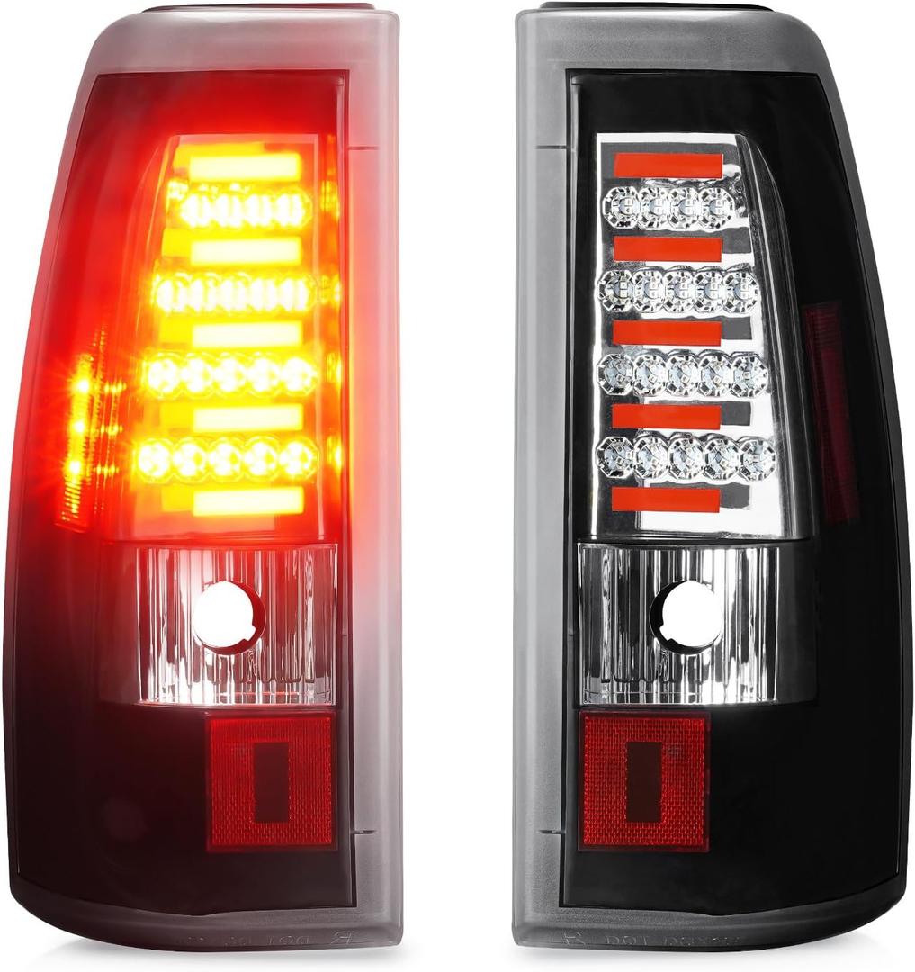 LED Tail Light Taillight for Chevy Silverado 1500 2500 03-06, 1500 Classic & 1500 2500 HD Classic 07, GMC Sierra 1500 2500 3500 & 1500 2500 HD 04-06, 1500 3500 Classic & 1500 2500 HD Classic 07