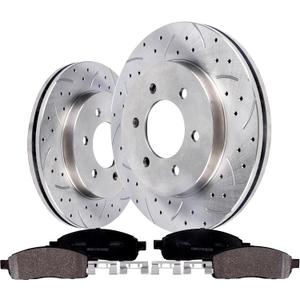 Front Brake Kits With Pads And Rotors Compatible With Ford F-150 2004-2008, For Lincoln Mark Lt 2006-2008 4.2l 4.6l 5.4l V6 V8 4wd 6-Lug