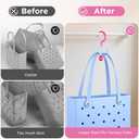 OUTXE 2-Pack Organizer Hooks for Bogg Bag Accessories, Multifunctional Stackable Storage ABS Hanger Hooks for X Large Medium Baby Bog Bag, Universal Rubber Tote Beach Bag Accessories