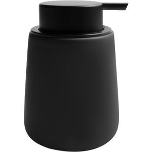 Soap Dispenser Ceramic with Easy-to-Press Pump Hand Lotion Liquid Dispenser for Shampoo Bathroom Kitchen 12 oz Black