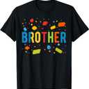 2 pack Brother Building Blocks Birthday Boy T-Shirt 2T,4T