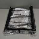 smusei 5 Tier Can Organizer for Pantry Shelf Large Capacity Drink Organizer Holds 60 Cans of Soda Can Dispenser with Adjustable Metal Diverter Strip for Kitchen Cabinet Cupboard, Black