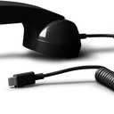 Native Union Pop Phone  Retro Telephone Handset with Mic & Speaker, USB-C for iPhone, iPad, Laptop, Tablet, Samsung S25, Flip 7, Fold 7  Hybrid Work, Calls, Video Conferences, Meetings (Black)