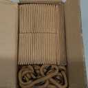 50PCS Succulent Wrap Bags with 104PCS Thank You Stickers, Fits 2.36In Pots Kraft Paper Succulent Gift Box with Handle, Baby Shower Party Favors for Guests Mini Succulent Gift Bag for Christmas Wedding