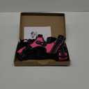 PHOEPET Reflective Dog Harness Large Breed Adjustable No Pull Vest with Handle 2 Metal Rings 3 Buckles [Easy to Put on & Take Off] (XL, Pink)