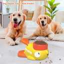 Dog Interactive Treat Dispenser Toy, Food Puzzle Slow Feeder (Yellow)