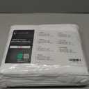 LuxClub 4 PC King Size Sheet Set Bed Sheets Deep Pockets 18" Wrinkle Free Cooling Bed Sheets Machine Washable Hotel Bedding Silky Soft - White King