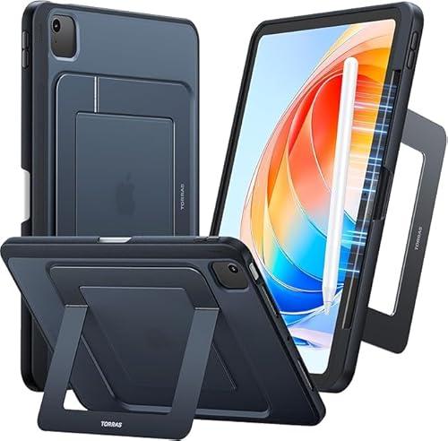 TORRAS for iPad Air 13 inch Case (M3 2025/ M2 2024), iPad Pro 12.9 Case (2022/2021), Ultra Stable Stand, Multiple Adjustable Viewing Angles, Slim Protective Kickstand with Pencil Holder, Black