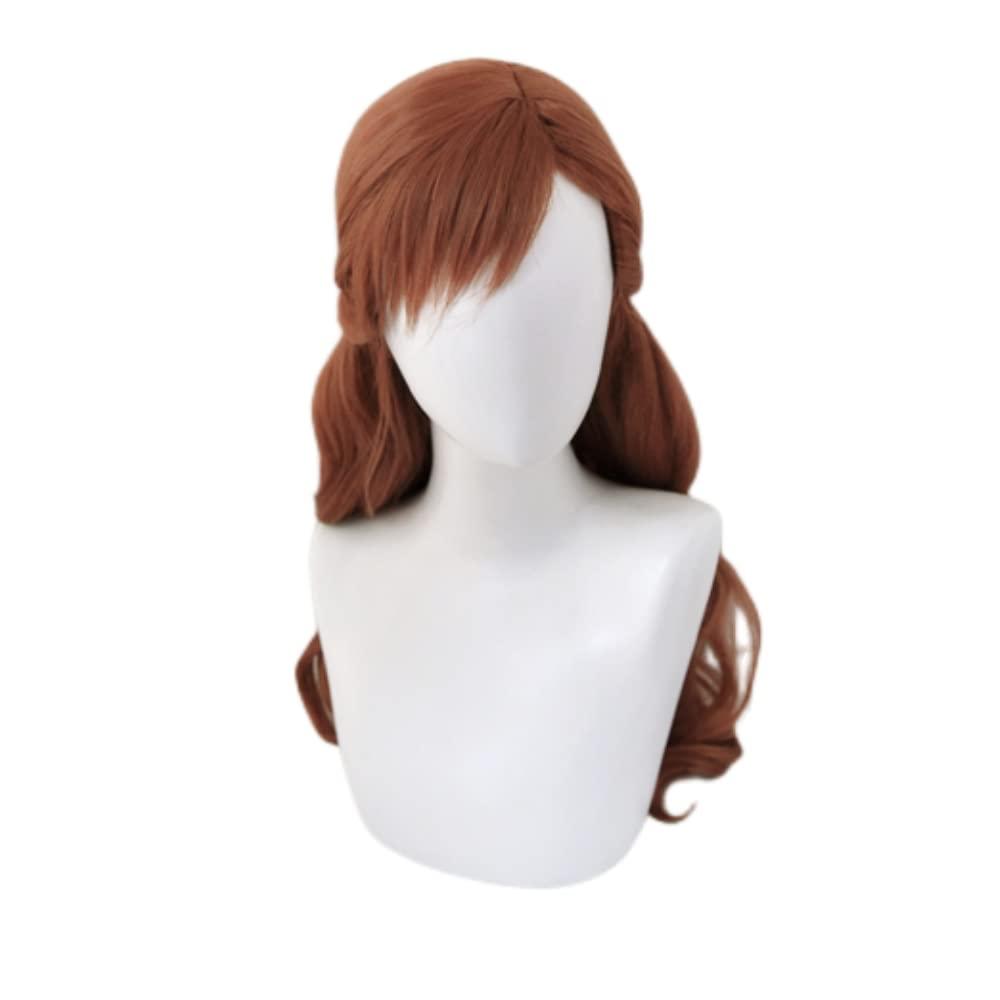 Anime Cosplay Long Brown Wavy Princess Wigs Halloween Costume Party Synthetic Wigs (20002)