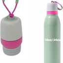 Replacement Lid Compatible with Owala FreeSip Twist Insulated Stainless Steel 18oz 24oz Water Bottle (Rose Red)