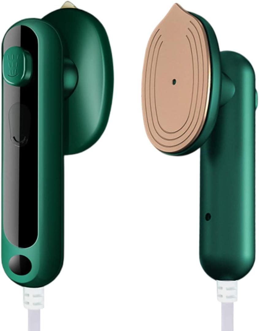 Mini Travel Iron for Clothes, Portable Mini Iron for Travel, Portable Mini Ironing Machine for Dry & Wet Ironing (Green)