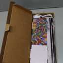 SAMYUCHO 1/64 Scale Diecast Display Case for Hot Wheels Matchbox Cars, Toy Car Model Mini Garage with LED Light and Acrylic Cover, Stackable Parking Lot Diorama Storage for Collection Present (Multi Color)