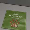 EXPAWLORER 6PCS Anti-Slip Dog Socks to Prevent Licking Paws,Dog Shoes for Hot Pavement,Best Paw Protector Traction Control on Hardwood Floor,Dog Booties for Puppy Small Medium Large Senior Dogs (Khaki)