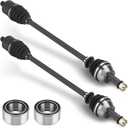Front CV Axle & Wheel Bearing Combo Kit for Polaris RZR XP 1000/RZR XP 4 1000 2014-2022; 2 pair Front Left/Right Greased 4340 Chromoly Steel CV Axle Drive Shaft with Wheel Bearing Assembly for 1333420