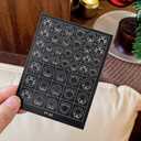 Christmas Airbrush Stencils Nail Sticker, Snowman Mistletoe Xmas Tree Nail Art Stickers Nail Stencils Decals, Holiday Design Winter Nail Guides Decal for Women Decoration DIY Tools 9Pcs