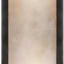 Black Modern Wall Sconces for Living Room, Marble Sconce Wall Light Fixtures for Bedroom, Alabaster Sconce Lighting for Entryway Bathroom, 1 Pack