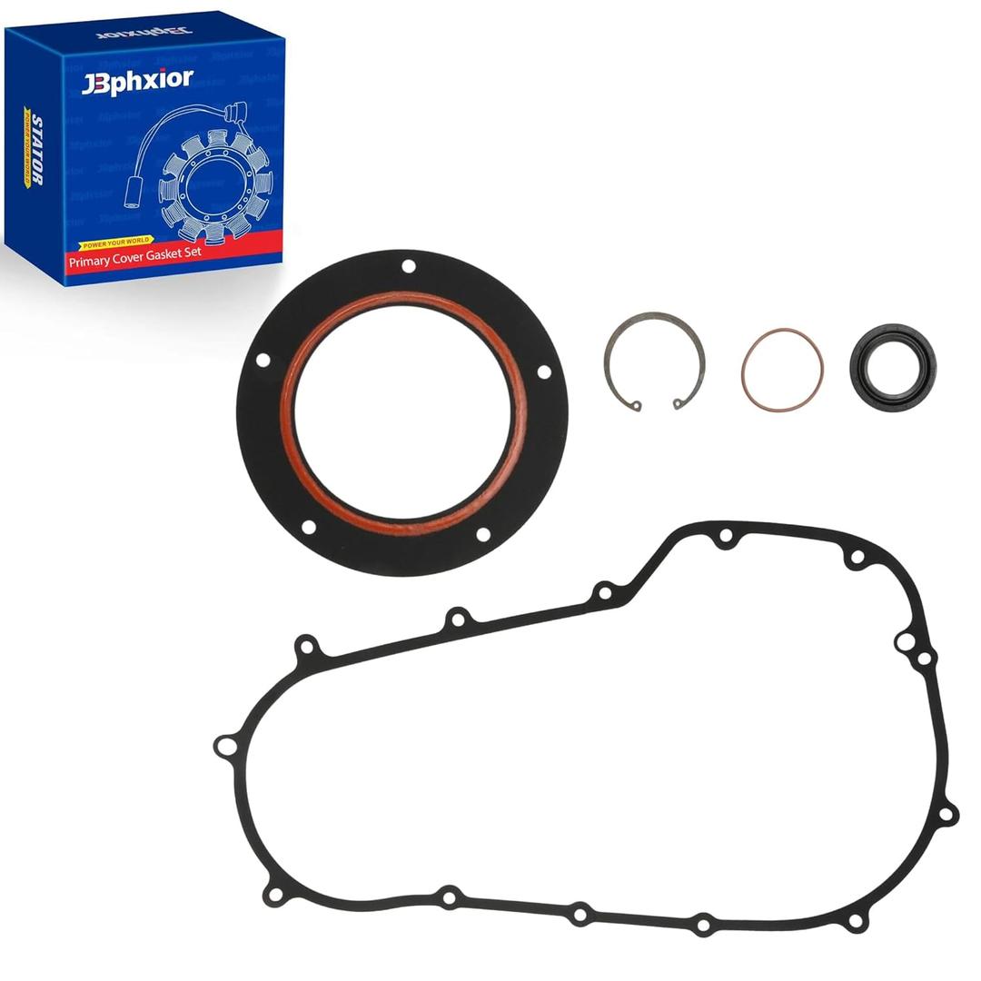 Primary Derby Clutch Cover Gasket Seal Kit Fit for Harley Davidson Electra Glide, Road Glide, Road King,Street Glide, Ultra Limited 2007-2016