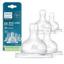 Philips Avent Anti-Colic Nipples - Flow 3, 4-Pack, SCY763/44