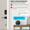 Kwikset Halo Wi-Fi Smart Lock, Keyless Entry Front Door Touchscreen Deadbolt, Matte Black Finish, Grade AAA Certified, UL Listed, Easy Install No Hub, App Control