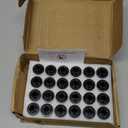 Set of 24 Veritek VPE-1215JAGOEBK 12×1.5mm 1.65″ 3/4 19mm Hex Mag Seat w/Washer Black Lug Nuts for Jaguar Factory Wheels