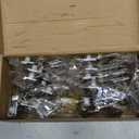 Ravinte 1/2 Inch Overlay Cabinet Hinges - 10 Pack (5 Pair) Soft Close Hidden Door Hinges for Kitchen - Stainless Steel Adjustable Satin Nickel Hardware