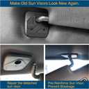 Sun Visor Repair Kit Fits for Dodge RAM 1500 Trucks 2019-2026, 1 Pack Aluminum Black Sun Visor Clip, Car Sun Visor Fixer, Truck Visor Clip Fix Kit, Visor Clips for Cars, Dodge Ram 1500 Accessories