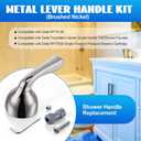 Metal Lever Handle Kit, Compatible with Delta RP74148, Compatible with Delta Foundation Series Single Handle Tub/Shower Faucets (Brushed Nickel)