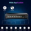 9 Port 2.5Gb Unmanaged Ethernet Switch with 8* 2.5G Base-T Ports, 1*10G SFP Ports, AUMOX PRO 60Gbps Switching Capacity Compatible with 100/1000/2500Mbps Plug and Play