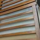 LZRS 2-Panel Wooden Free Standing Foldable Dog Gate Indoor  Solid Hardwood 24" High, Step-Over Safety Pet Gate for Doorways, Stairs & Small Spaces - Indoor Use, Oak