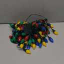 C7 100 LED Battery Operated Christmas Lights,Battery Powered Waterproof Bulbs,34FT 8 Modes with Auto On/Off Time for Xmas Tree Garden Patio Indoor Outdoor Christmas Decor(Multicolor)