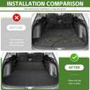 Cargo Liners for 2023-2026 Honda HRV Trunk Mat with Seat Back Cover Accessories, All Weather Rear Cargo Mat Backrest Protector for 2023 2024 2025 2026 HR-V