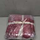 PAVILIA Fleece Throw Blanket for Couch with Pom Pom Fringe, Maroon Burgundy Red, Soft Cozy Fuzzy Flannel Blanket for Sofa Bed, Large Lightweight Plush All Season Throw, 60x80 Inches