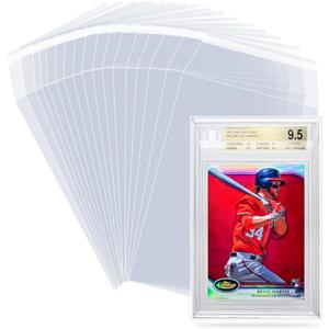 BGS Card Sleeves 100 Pack, Sleeves for BGS Graded Slabs Ultra Protection for The Graded Card for Pro Collector (100Pack)